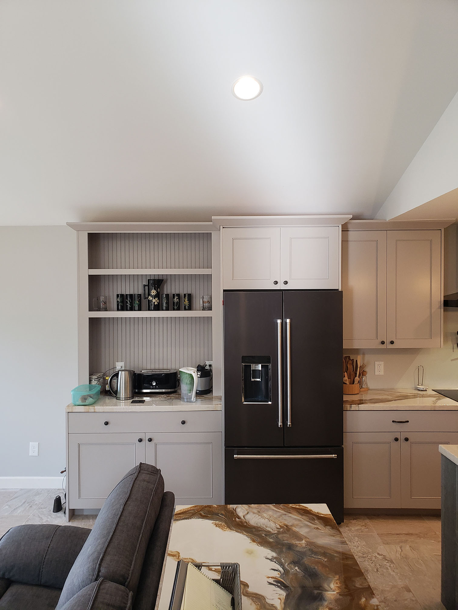 Premium white kitchen cabinets with custom hardware - Professional Wood Interiors